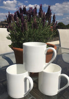 1 Pint Fine Bone China Mug x 3: