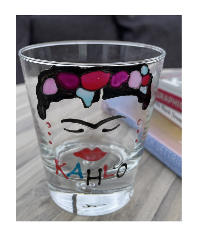 Frida Kahlo Face Water Drinking Glass