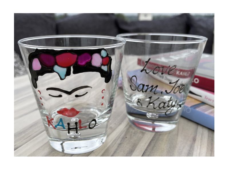 Frida Kahlo Water Bubble Drinking Glass 2 Variations