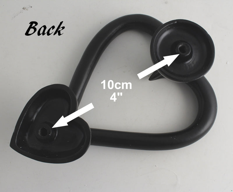 Heart Shaped Door Knocker (Black):