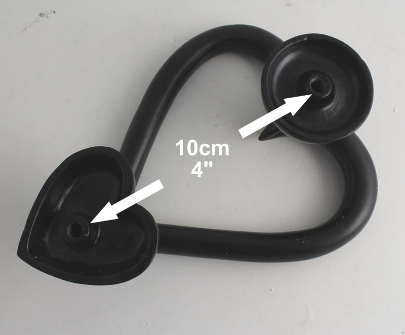 Heart Shaped Door Knocker Textured (Satin Silver)