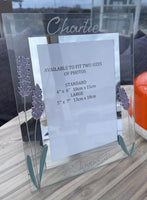 Lavender Gift Photo Frame Portrait: