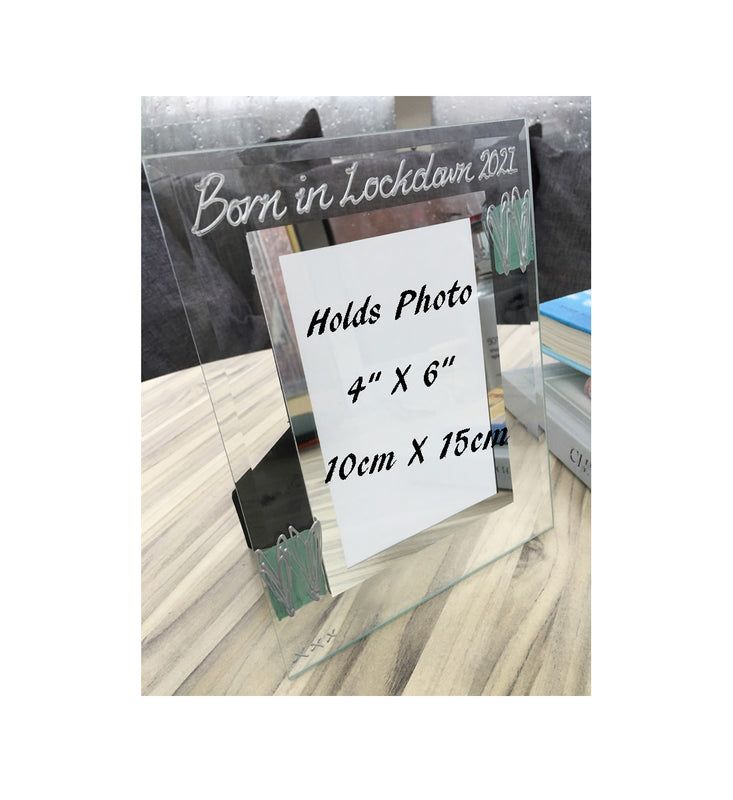 Born In Lockdown 2021 Portrait Photo Frame (Hearts)