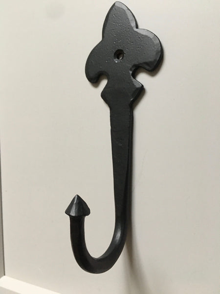2 x Fleur de Lys Single Door/Robe Hooks