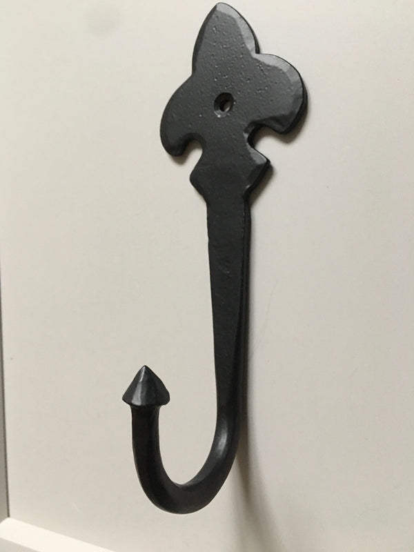 2 x Fleur de Lys Single Door/Robe Hooks