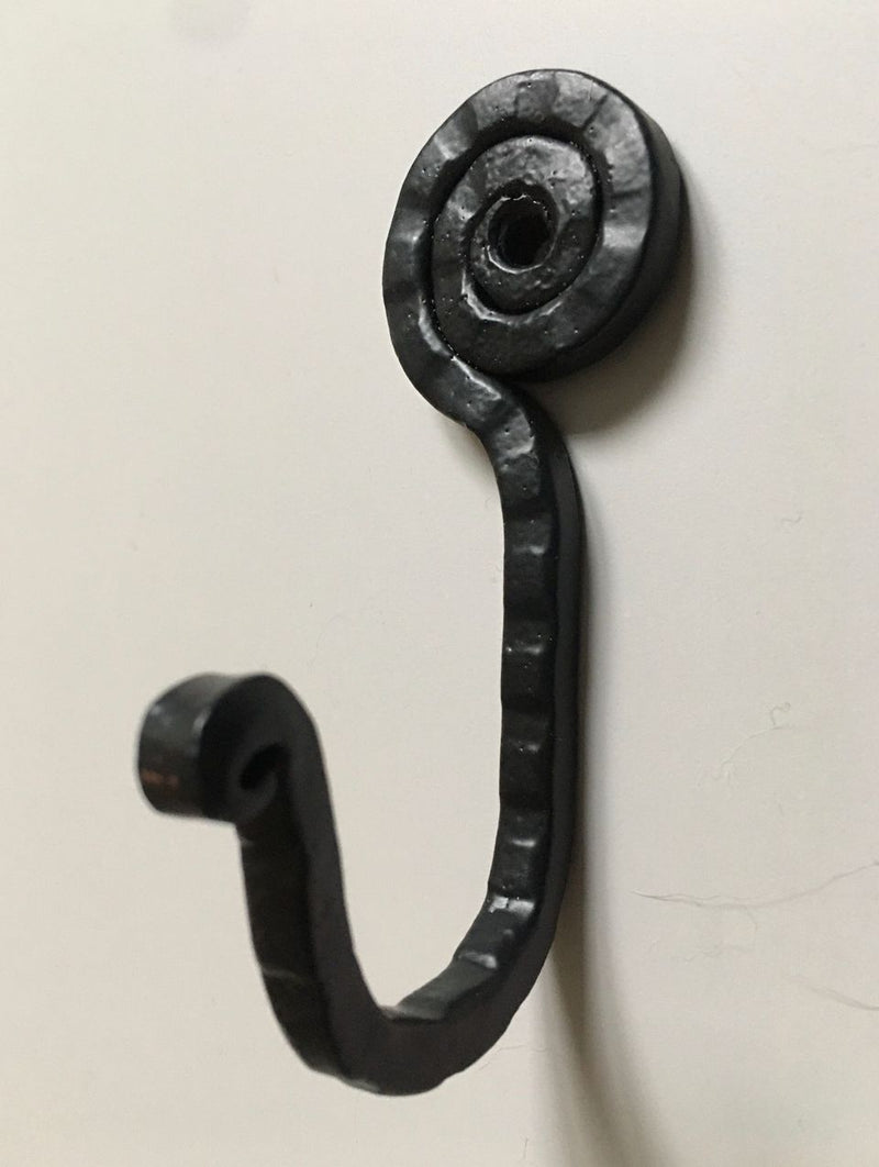 Black Powder Coated Iron Door Hook 