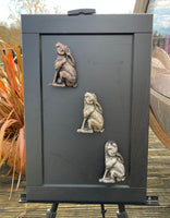 Moon Gazing Hare Door Knocker (Gunmetal Silver)