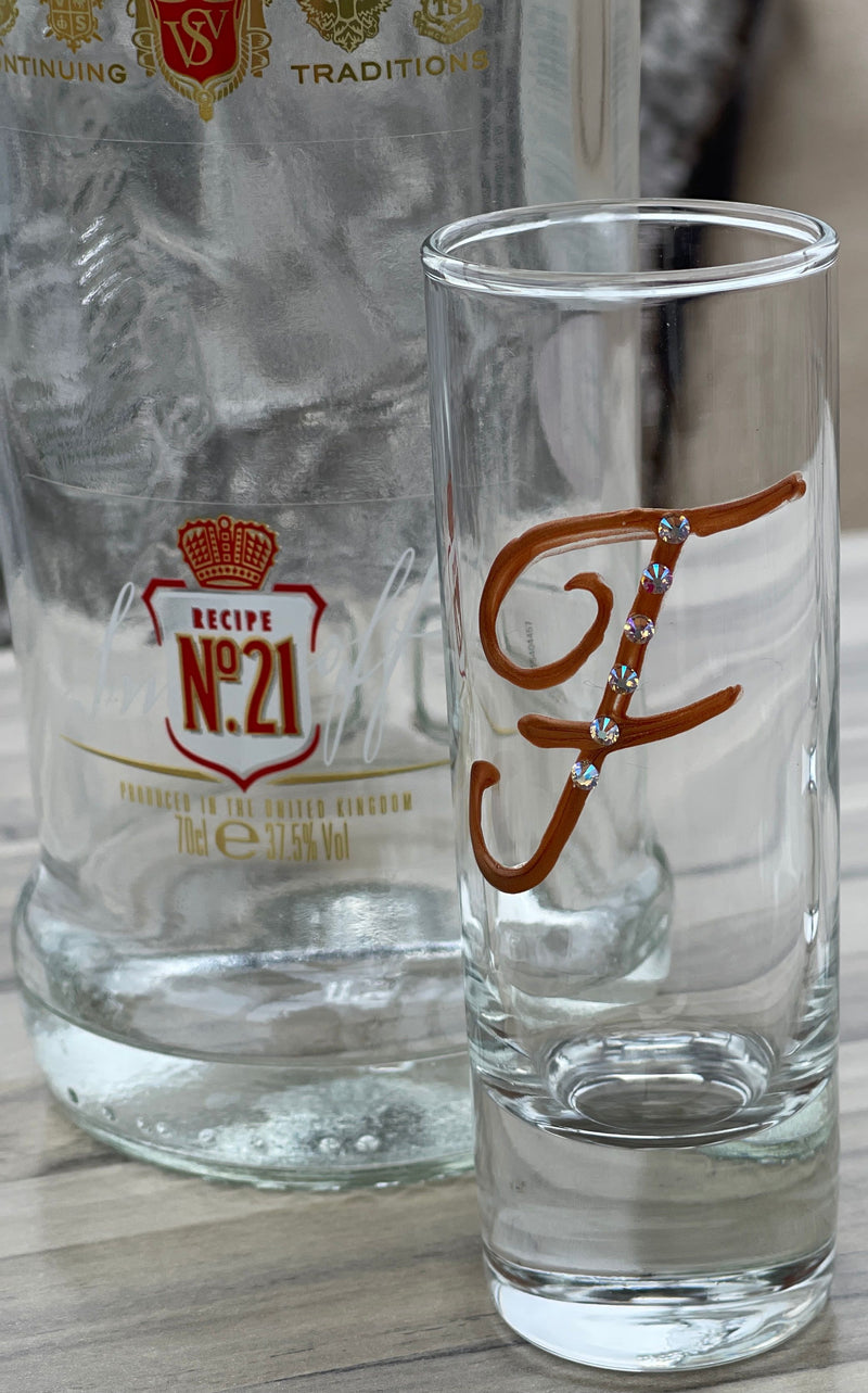 Personalised Letter Shot Glass (Colours)