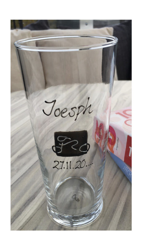 Cycling Design Gift Pint Glass: