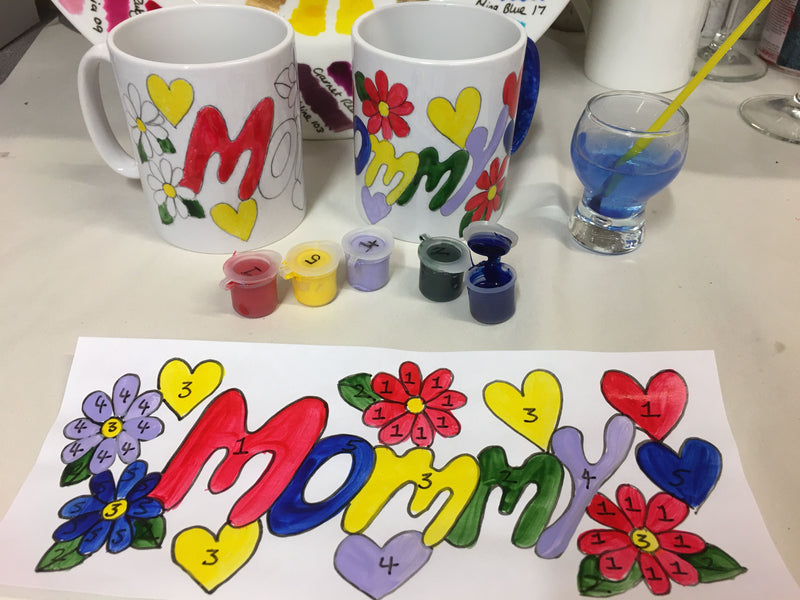 Painting by Numbers Mug Craft Kit MOMMY