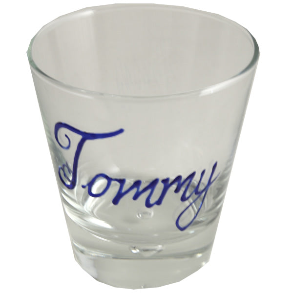 Personalised Wording Gift Whisky Glass (Blue)