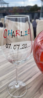 Salvador Dali Luxury Wine Glass: with Crystals x2