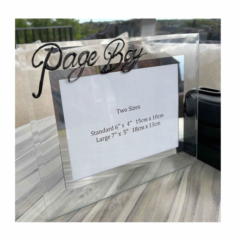 Page Boy Gift Photo Frame Land (Black)