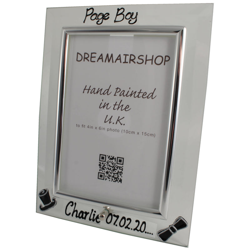 Personalised Page Boy Photo Frame Port 
