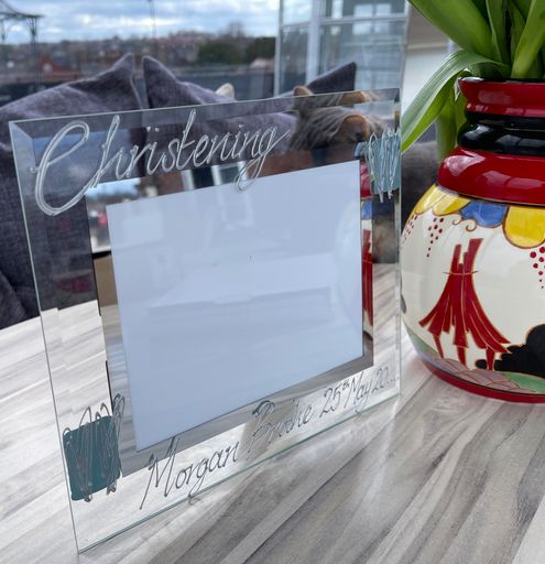Christening Photo Frame: Landscape Frames