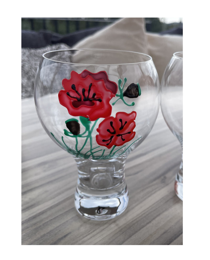 Poppy Gin and Tonic Glass
