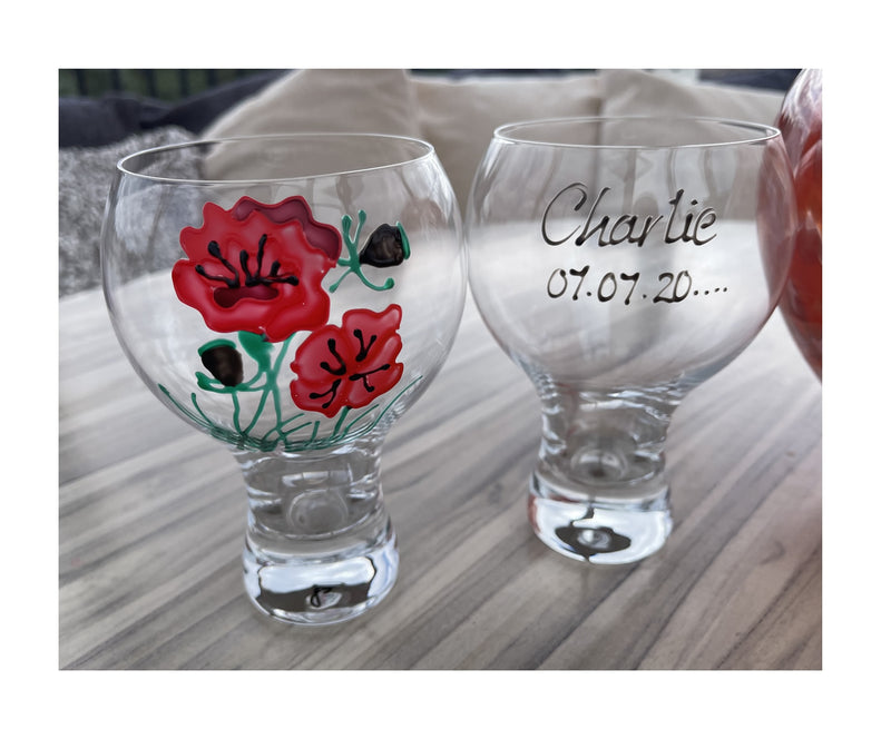 Poppy Gin and Tonic Glass
