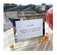 35th Wedding Anniversary Gift Photo: Frame Landscape (Flower)