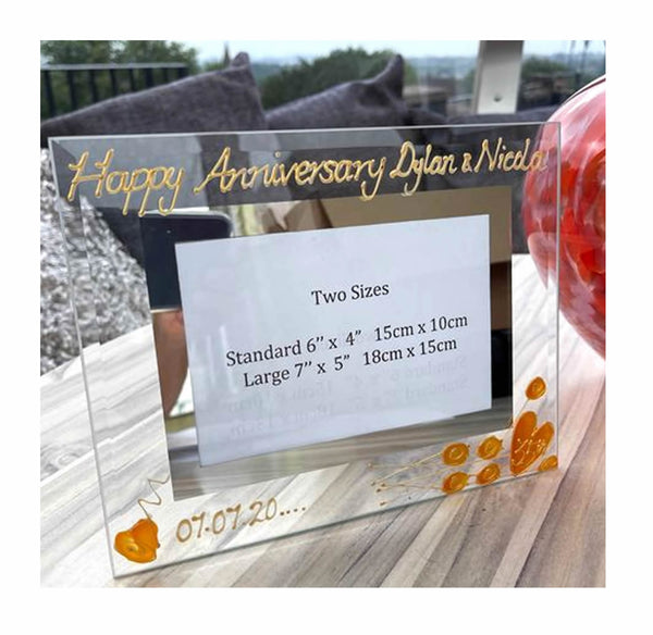 35th Wedding Anniversary Gift Photo: Frame Landscape (Flower)