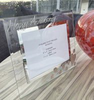 5th Wedding Anniversary Gift Photo: Frame Landscape (Flower)