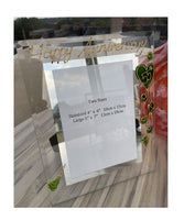 55th Wedding Anniversary Gift Photo: Frame Portrait (Flower)