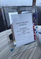 65th Wedding Anniversary Gift Photo: Frame Portrait (Flower)