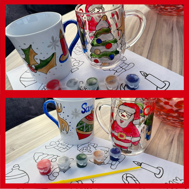 Santa Paint Your Own Half Pint Tankard and Ceramic Mug