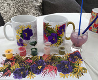 Painting by Numbers Mug Craft Kit Bright Flowers