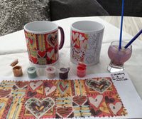 Painting by Numbers Mug Craft Kit Patchwork Quilt