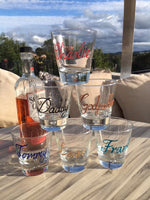 Personalised Wording Gift Whisky Glass: (Black)