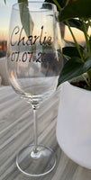 Retirement Design Gift Wine Glass: