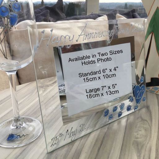 20th Wedding Anniversary Gift Photo: Frame Landscape (Flower)