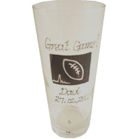 Personalised Gift Rugby Pint Glass: