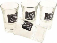 Rugby Design Gift Shot Glasses: (Set 4)