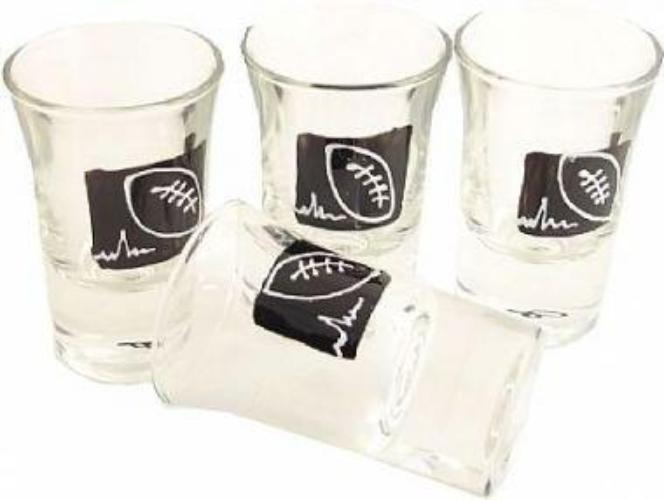 Rugby Design Gift Shot Glasses: (Set 4)