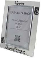 Rugby Design Gift Photo Frame: Portrait