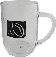 Rugby Design Gift Glass Tankard: