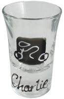 Cycling Design Tall Shot Glass: