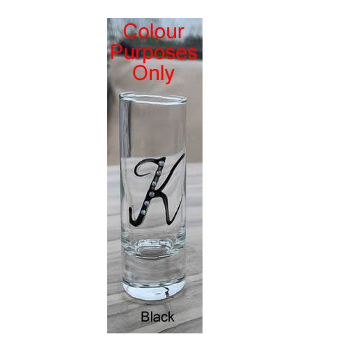 Personalised Initial Gift Shot Glass: (Colours)