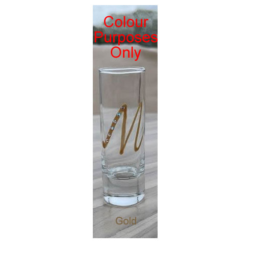 Letters Shot Glass (Gold)