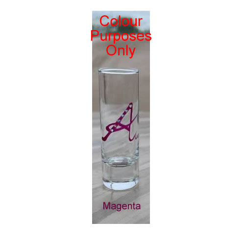 Personalised Initial Gift Shot Glass: (Colours)