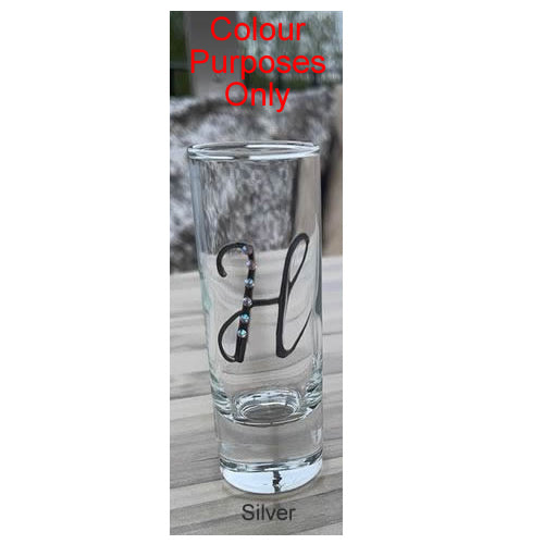 Personalised Initial Gift Shot Glass: (Colours)