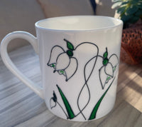 Snowdrop Fine Bone China Mug 1 pint