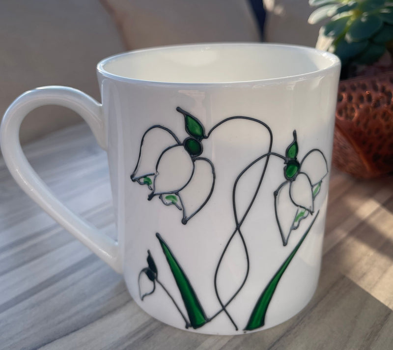 Snowdrop Fine Bone China Mug 1 pint