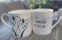 Snowdrop Fine Bone China Mug 1 pint