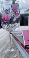 Sweet Pea Design Gift Wine Glass: