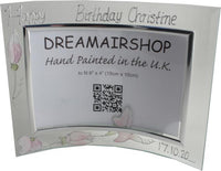 Personalised 50th Birthday Gift Photo: Frame Landscape (Sweet Pea)