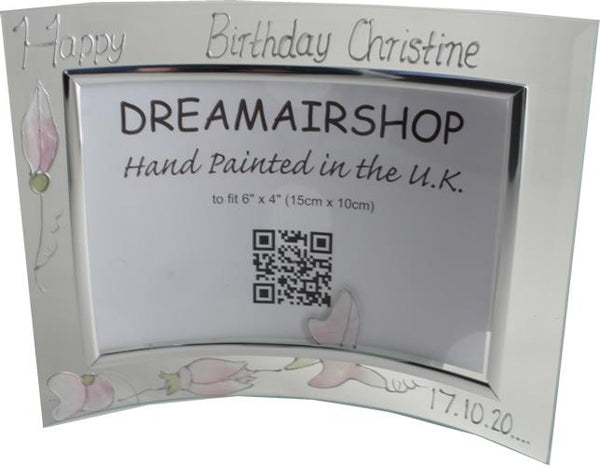 Personalised 50th Birthday Gift Photo: Frame Landscape (Sweet Pea)