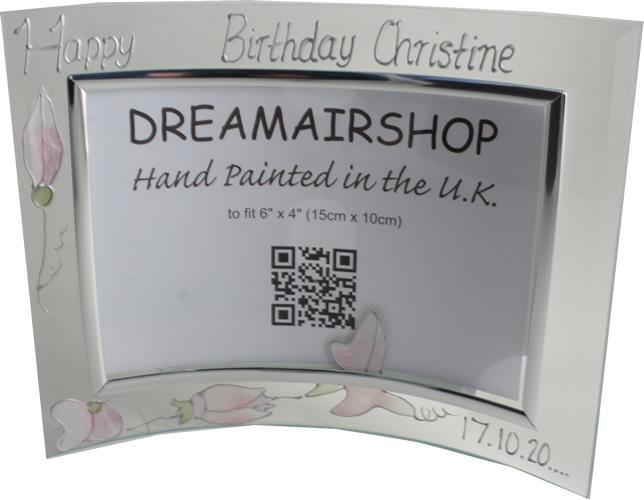 Personalised 50th Birthday Gift Photo: Frame Landscape (Sweet Pea)