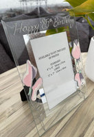 85th Birthday Gift Photo Frame: Portrait (Sweet Pea)